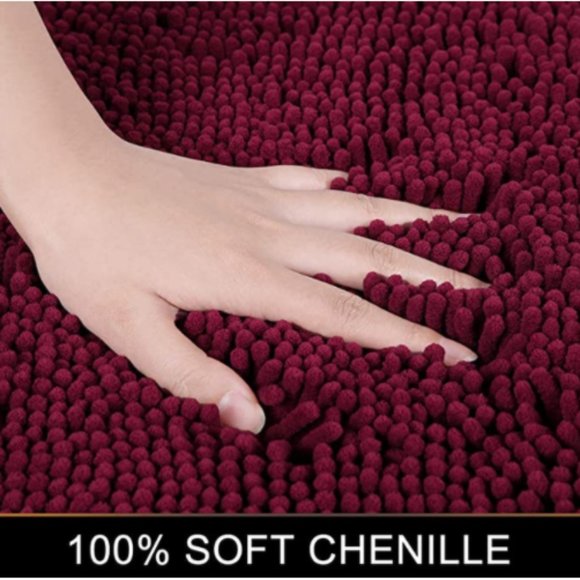 NEW! 2 Piece Chenille Bath Mat Set - Picture 1 of 6